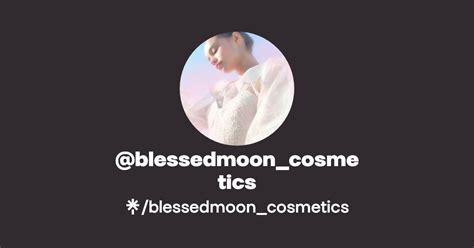 Blessedmoon Cosmetics Instagram TikTok Linktree