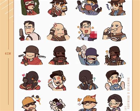 TF2 / Clear Sticker Sheet - Etsy