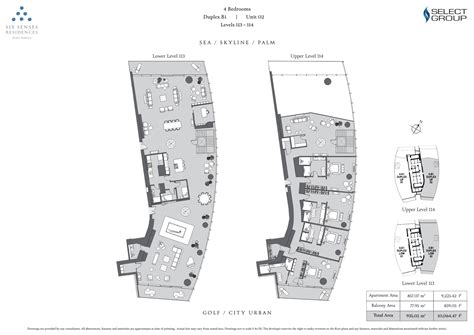 Floor Plans Six Senses Residences Dubai Marina Dubai Marina By Select Group