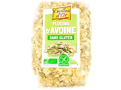 Grillon D Or Flocons D Avoine Sans Gluten Bio 500g Coopnature