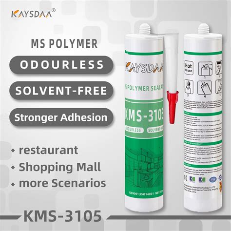 Kms 3105 High Quality Ms Polymer Adhesive RTV Sealant Pollution Free