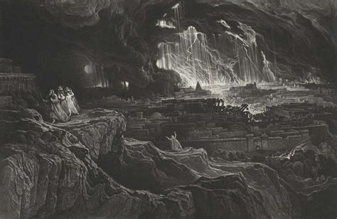 The Destruction Of Sodom And Gomorrah 1832 Mezzotint John Martin