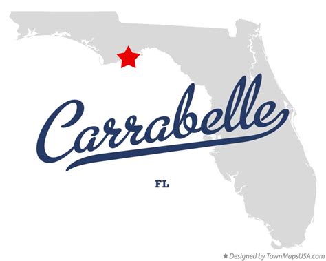 Map of Carrabelle, FL, Florida