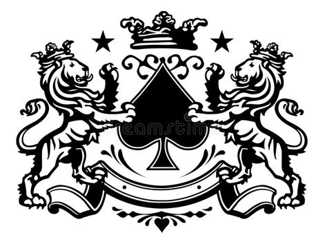 Lion Crest 2 stock vector. Image of element, medieval - 24850141