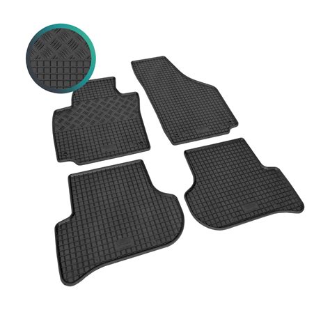 Tapis De Sol En Caoutchouc Et Bac Coffre Convient Pour Skoda Yeti De