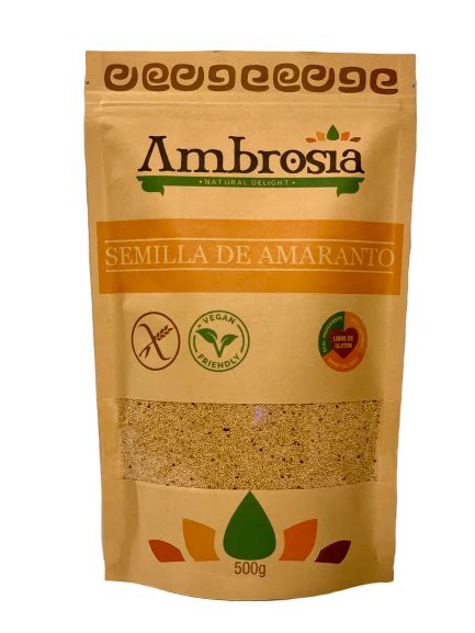 Semillas De Amaranto Grs Sin Gluten Ambrosia Alma Zen Organic