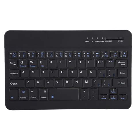 Capa De Teclado Bluetooth Teclado Ergon Mico De Couro Pu Sem Fio Para