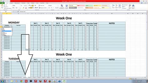 Bodybuilding Excel Spreadsheet — Db