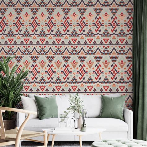 Self Adhesive geometric Multicolor wallpaper Mural – Paper Plane Design