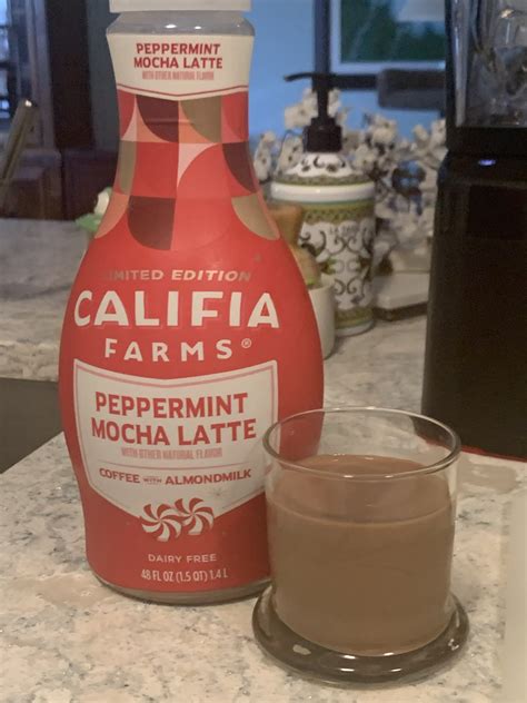 Califia Farms Peppermint Mocha Latte Yummy Plants