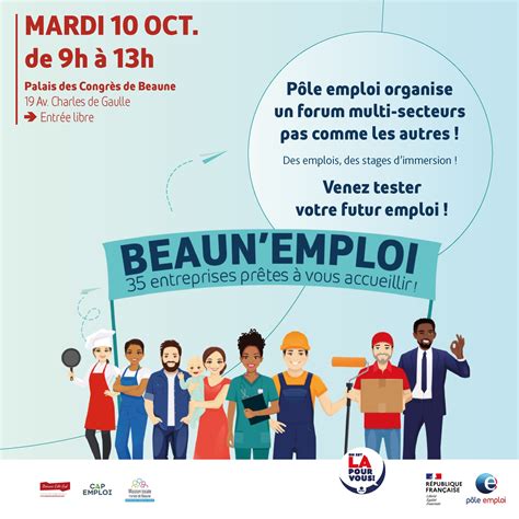 Beaune Venez Participer Au Premier Forum Beaun Emploi Le Mardi