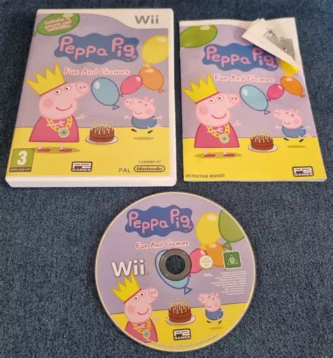 NINTENDO WII GAME Peppa Pig Fun and Games Boxed with Manual £6.99 ...