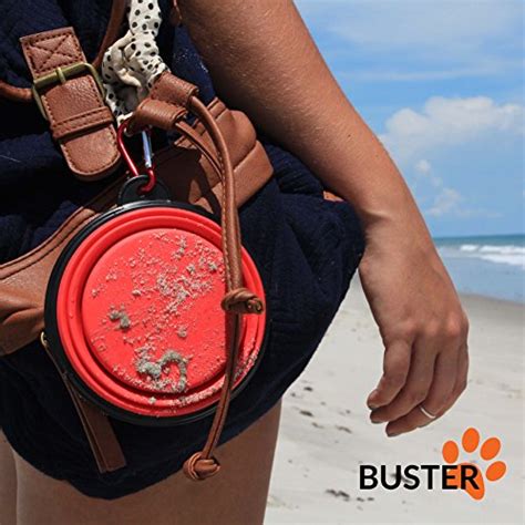 Collapsible Travel Dog Bowl * Set of 3 * by Buster Pets - Carabiners ...