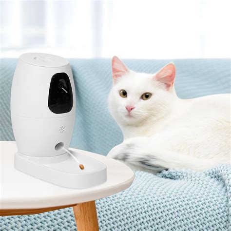 Smart Pet Feeder Camera Dog Cat Automatic Food Dispenser Portable ...