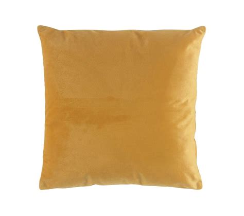 Coussin D Houssable En Velours Uni X Cm Jaune Coussin But