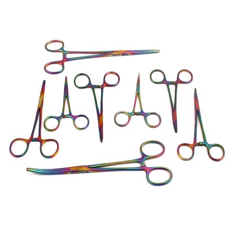 Amazon Wdl Multi Color Rainbow Ultimate Hemostat Set 8pc