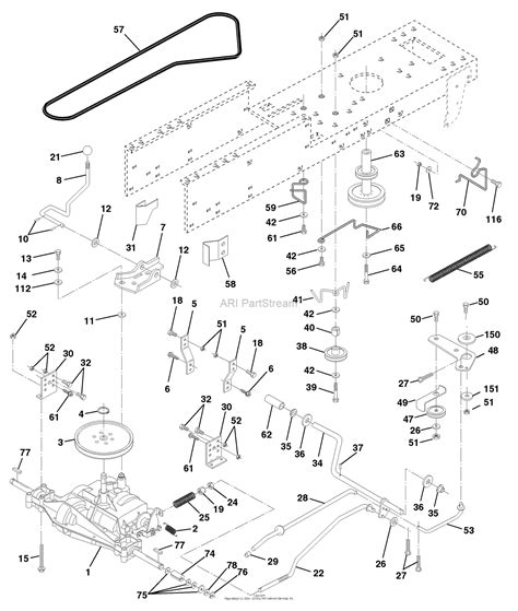 Husqvarna LT 120 HCLT120A 954140047 1998 01 Parts Diagram For Drive