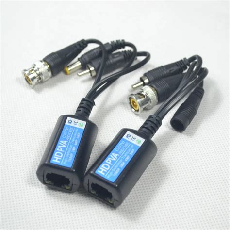 DHL100pairs PVA Power Audio Video Balun RJ45 AHD CVI TVI CVBS 5MP 4MP