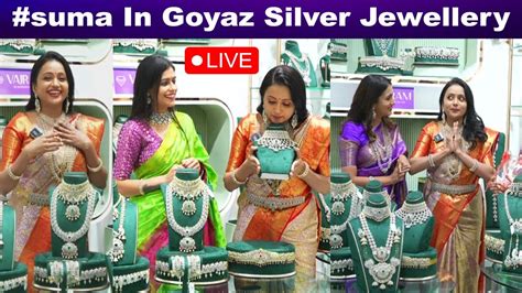 Suma Akka In Goyaz Silver Jewellery Vajram Launch Goyaz Jewellery