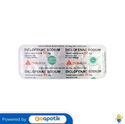 Jual Diclofenac Sodium Ogb Dexa Medica Mg Strip Tablet Di Seller