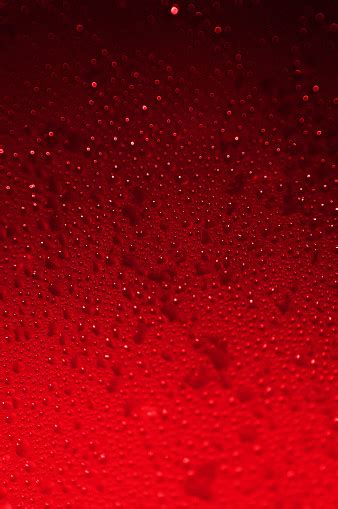 Red Macro Water Drop Texturewater Drops On Red Background Stock Photo ...