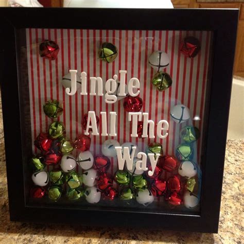 Fun Shadow Box Jingle All The Way Christmas Crafts Homemade Gifts