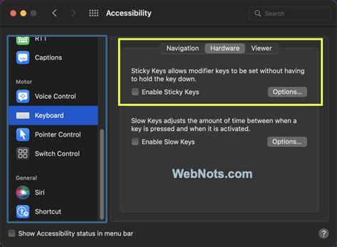 How to Use Sticky Keys in Mac? (Explained with Examples) – WebNots