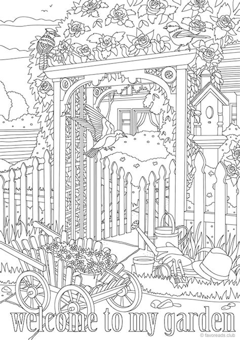 Garden Adult Coloring Pages Free Printables