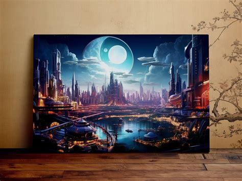 City of the Future, Cyberpunk, Magical Art, Beautiful Landscape ...