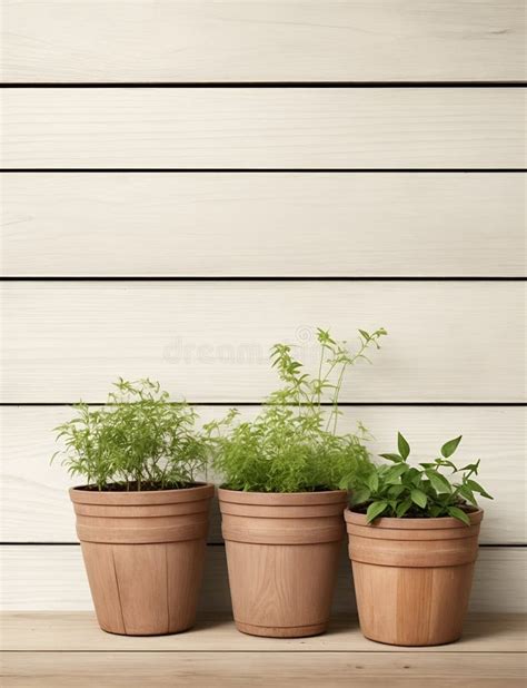 Lush Greenery Nestled In Pots A Vibrant Display Of Saplings And Blooms