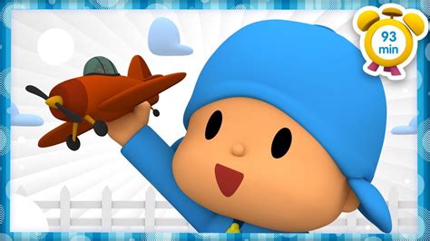 POCOYO In ENGLISH PLAY WITH TOY AIRPLANES 93 Min Full Episodes