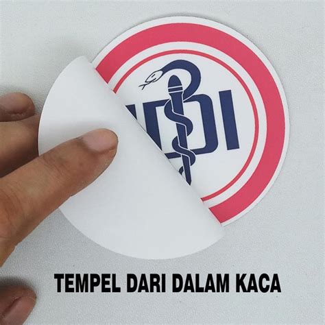 Jual Sticker Decal Vinyl Tahan Air Ikatan Dokter Indonesia IDI Tempel