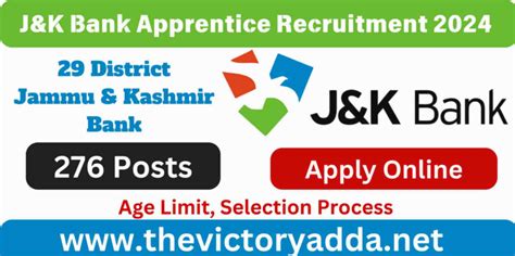 Jk Bank Apprentice Recruitment Notification Selection Process