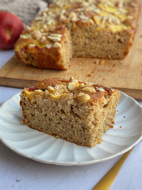 Nectarine Cake Lazyfitgirl Tussendoortjes Recept