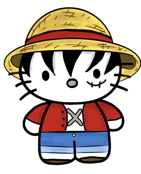 Hello Kitty Luffy Hello kitty картинки Милые рисунки