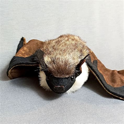 Bat Plush Bat Stuffed Animal Realistic Bat Bicolor Kozhan - Etsy