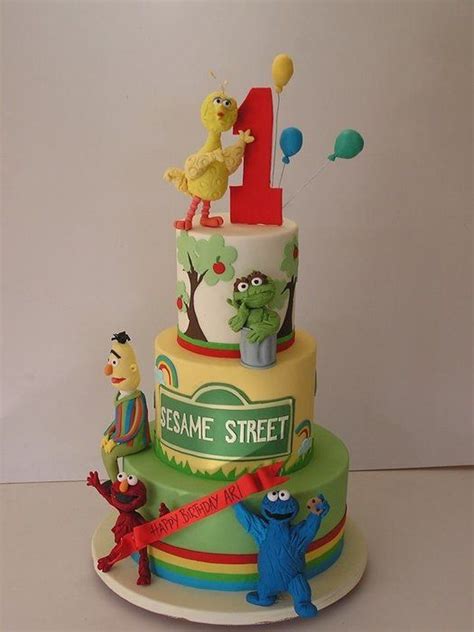 Sesame street | Sesame street cake, Cake, Childrens birthday cakes