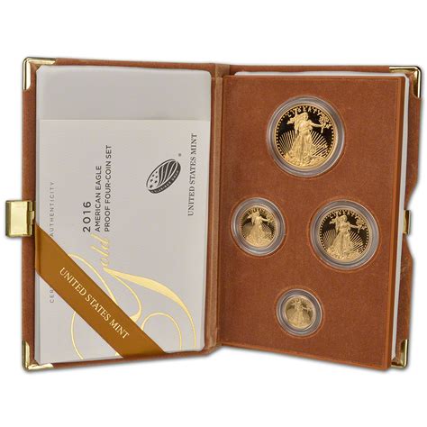 2016 Us American Gold Eagle Proof Four Coin Set Ebay