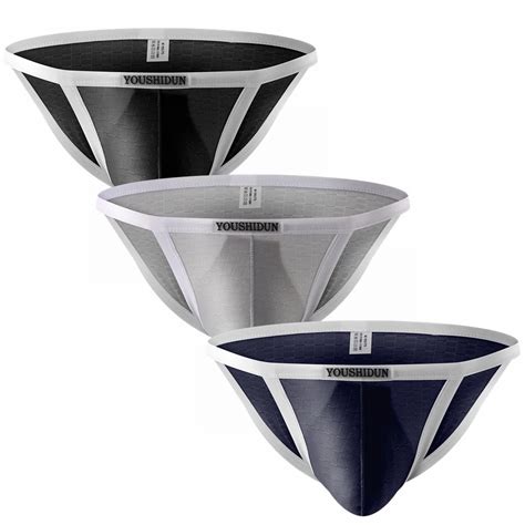 Pack Mens Sexy Underwear Brief Jockstrap Men Nylon Underwear Sexy Men S Soft Bikini Briefs