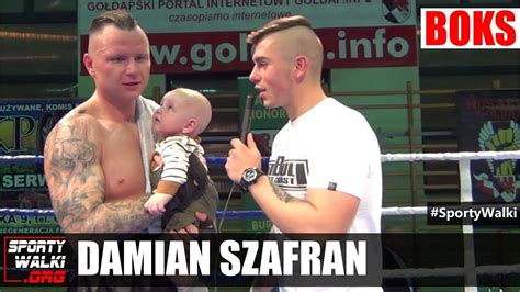 Damian Szafran po wygranej walce na Gołdap Fight Night V YouTube