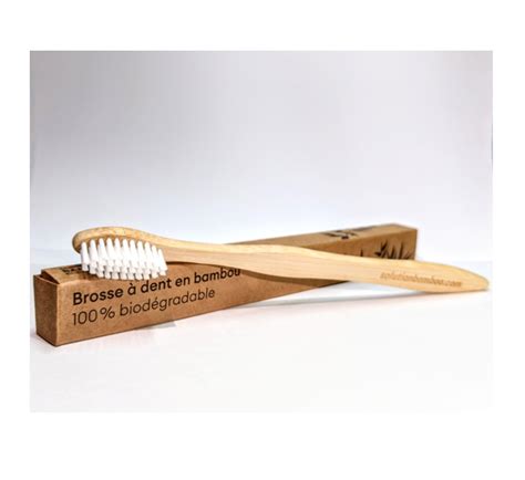 SOLUTION BAMBOO Brosse à dent en bambou biodégradable Letourno