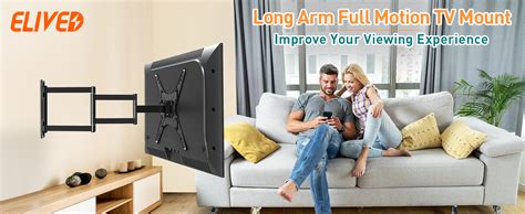 Elived Long Arm Tv Wall Bracket Corner Tv Mount For Most Inch Tvs