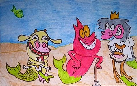 Request Cow, Chicken, Red Guy, IM, IR Merpeople by DexStewart13 on DeviantArt