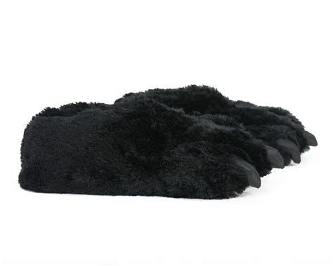 Black Bear Paw Slippers | Bear Paw Slippers