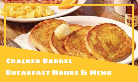 Cracker Barrel Breakfast Time, Menu, & Prices 2025