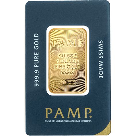 1 oz Fine Gold Bar 999.9 - PAMP Suisse | GOLD AVENUE