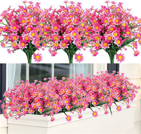 Bundles Artificial Daisy Flowers Outdoor Fake Flowers For Decoration