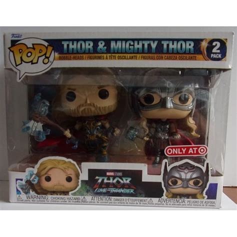 FUNKO POP THOR LOVE And THUNDER MIGHTY THOR THOR 2 PACK On EBid