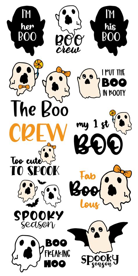 Halloween ghost quotes Clipart on Behance