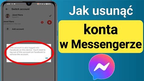 Jak Usun Konta W Messengerze Zmie Konto Usu Problem Napraw